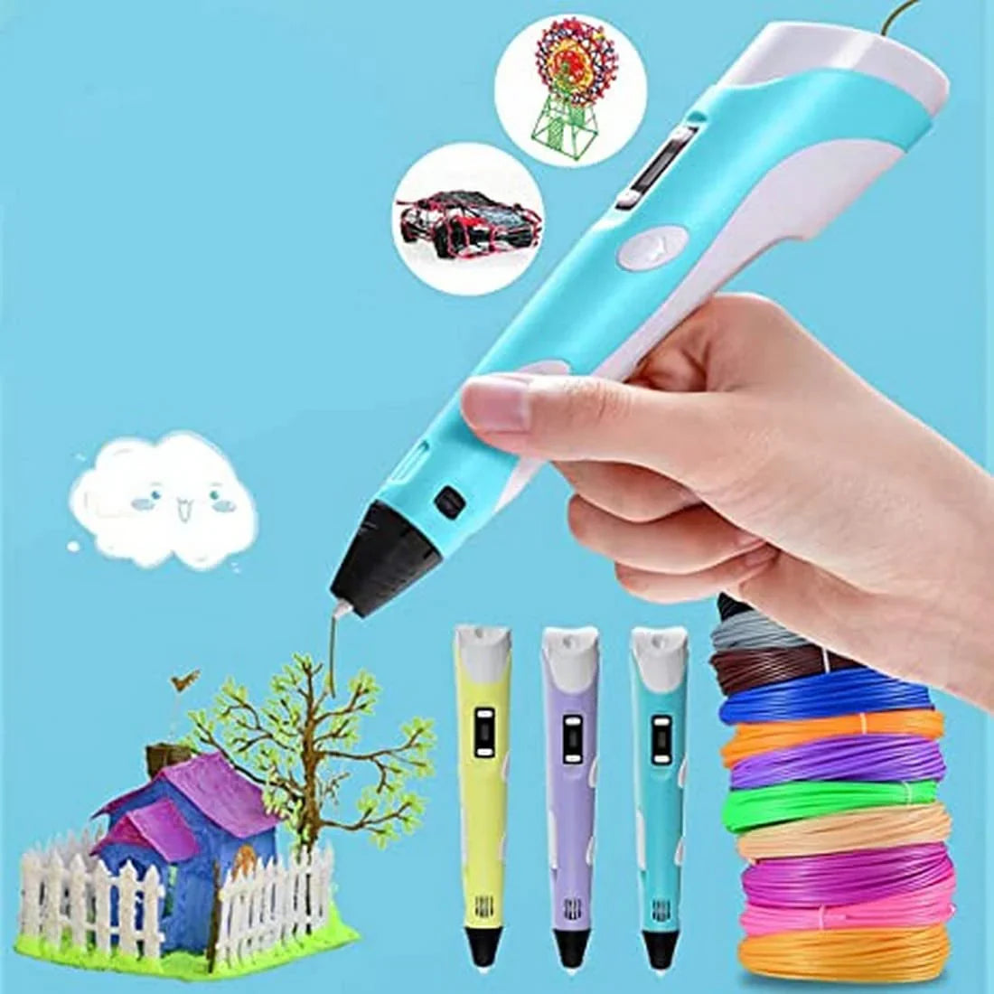 Intelligent 3d Pen With Led Display – Zayloona